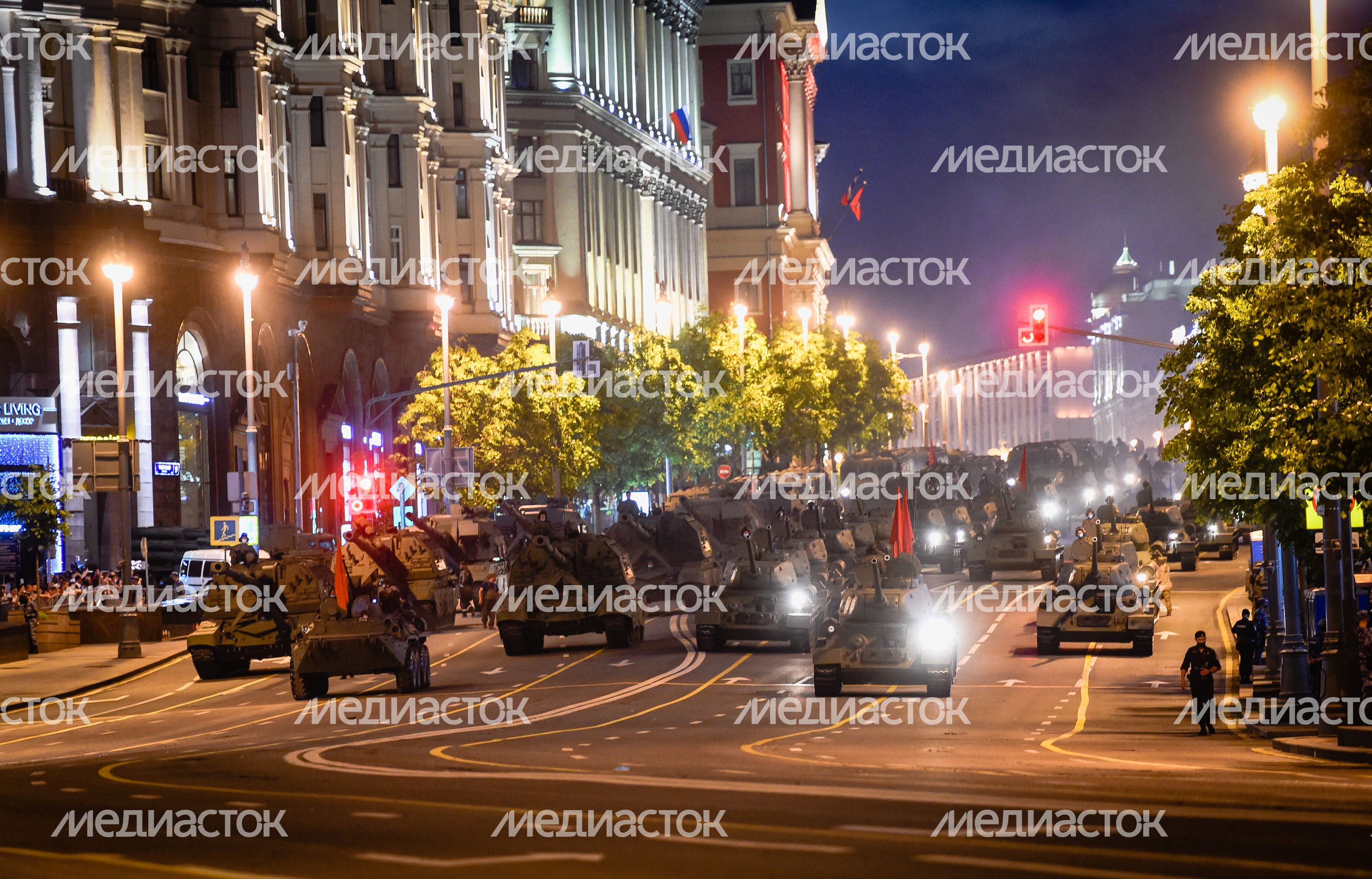 Вторая репетиция парада Победы в Москве