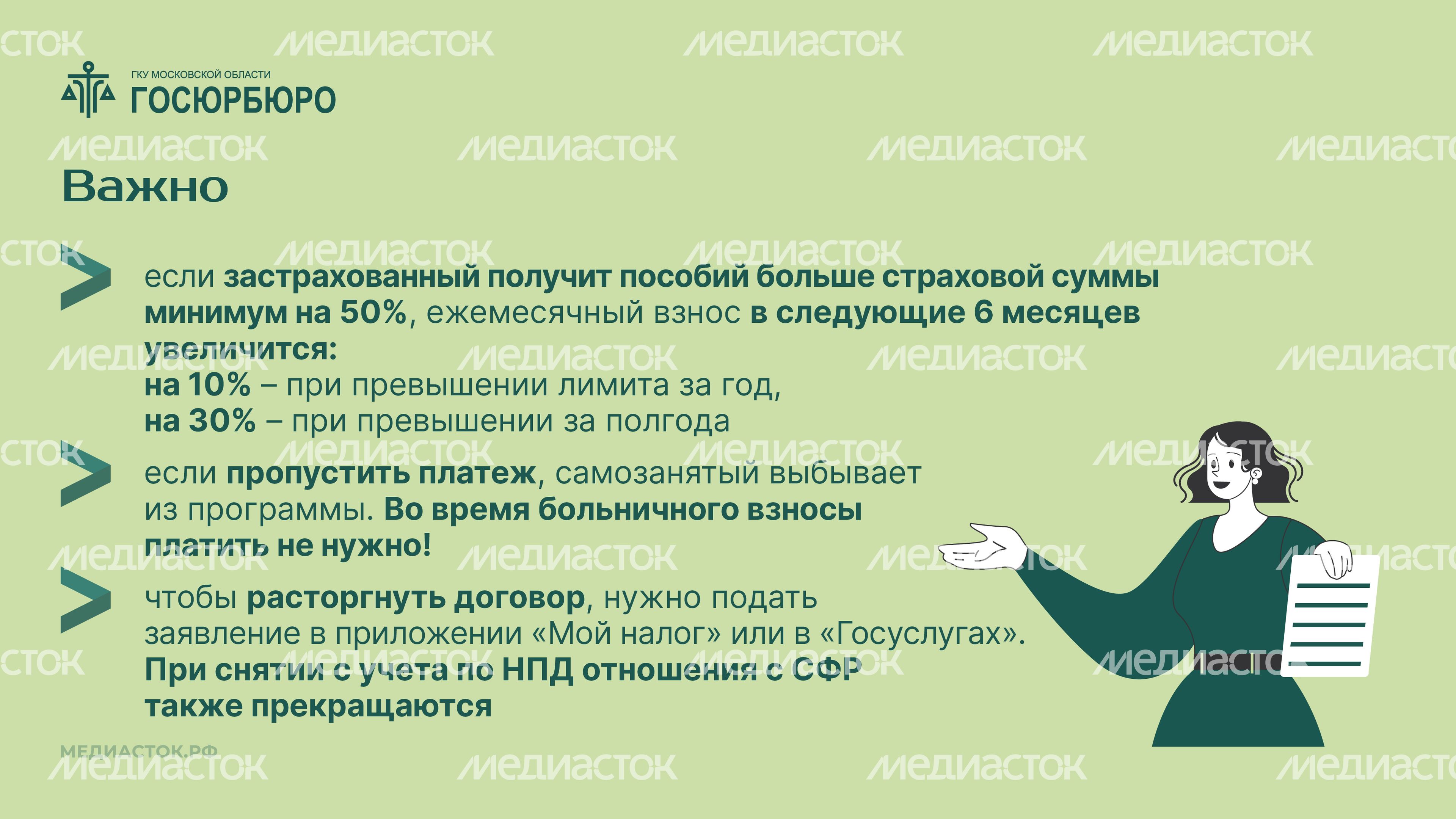 Оплата больничных самозанятым Горизонталь 10