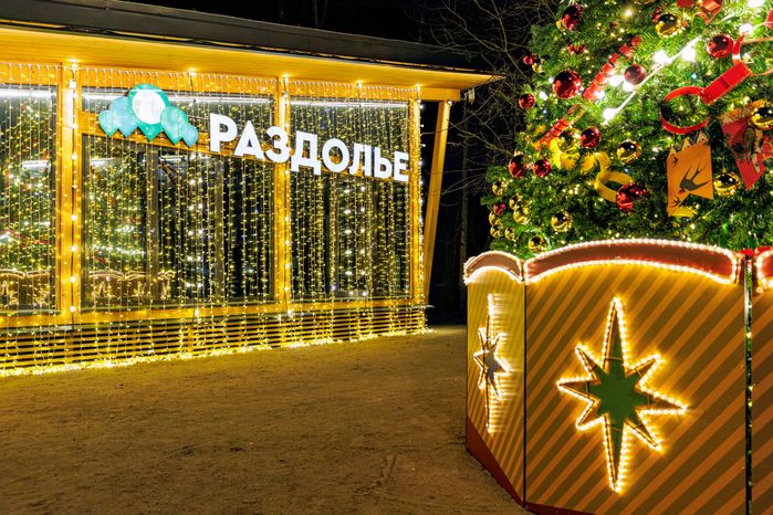Новогодний парк «Раздолье» в Одинцово