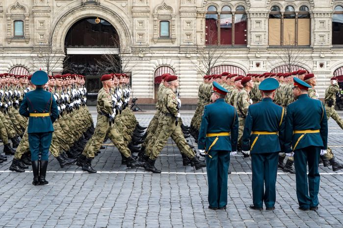 Генеральная репетиция парада Победы в Москве в 2021 году