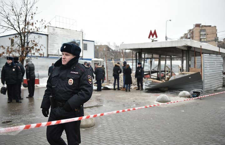 Взрыв газового баллона у метро "Коломенская"