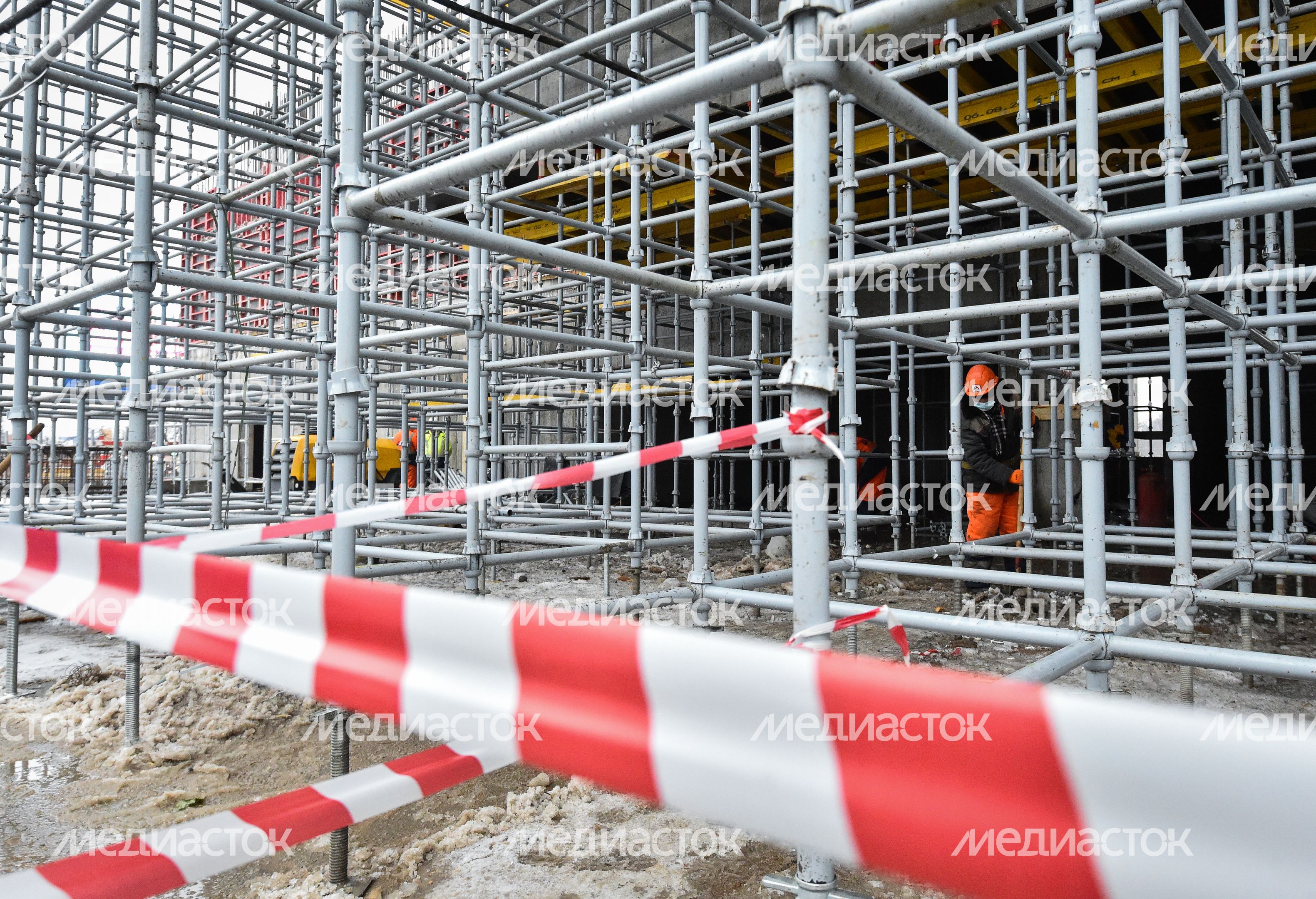 Строительные работы Центра самбо и Центра бокса в «Лужниках»