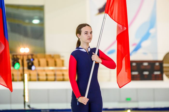 Церемония открытия чемпионата России по конькобежному спорту в Коломне
