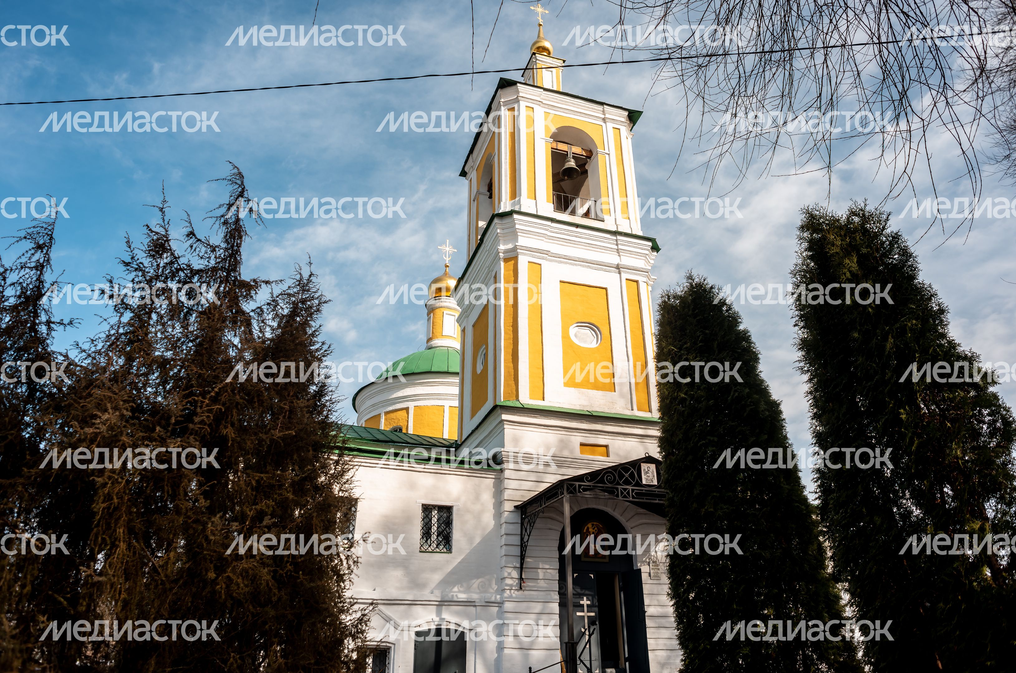 Зимние виды города Чехов
