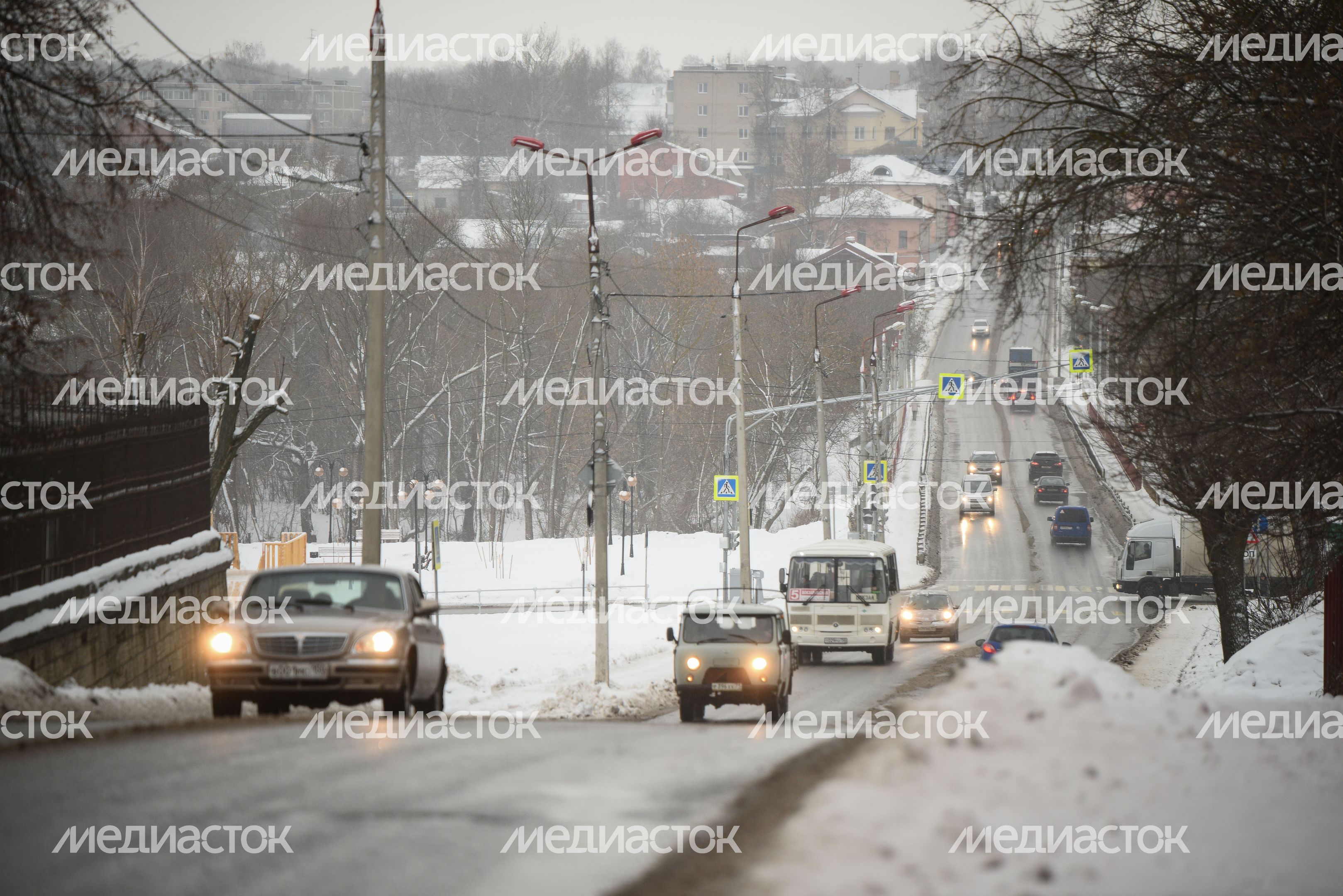 Виды города Серпухов зимой