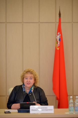 Пресс-конференция Максута Шадаева и Нины Суслоновой в Доме Правительства МО