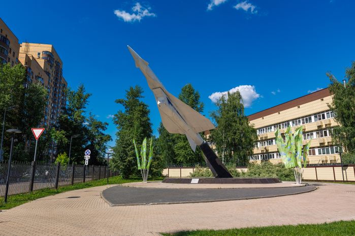 Памятник крылатой ракете «Метеорит» в Реутове