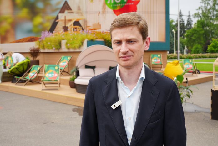 Василий Кузнецов на стенде Подмосковья форума «Путешествуй!»