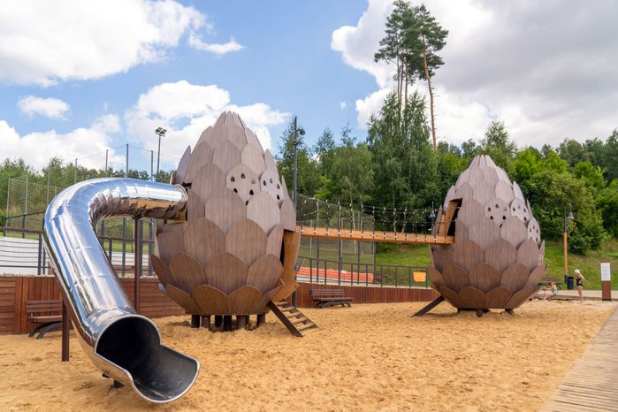 Набережная реки Синички в Красногорске