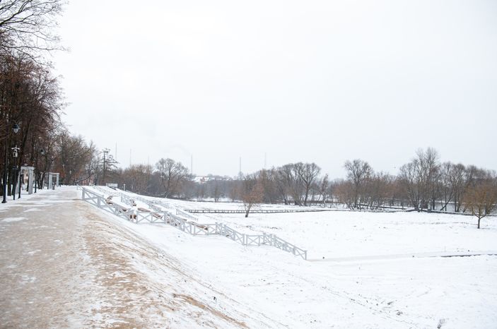 Зимние виды города Воскресенск