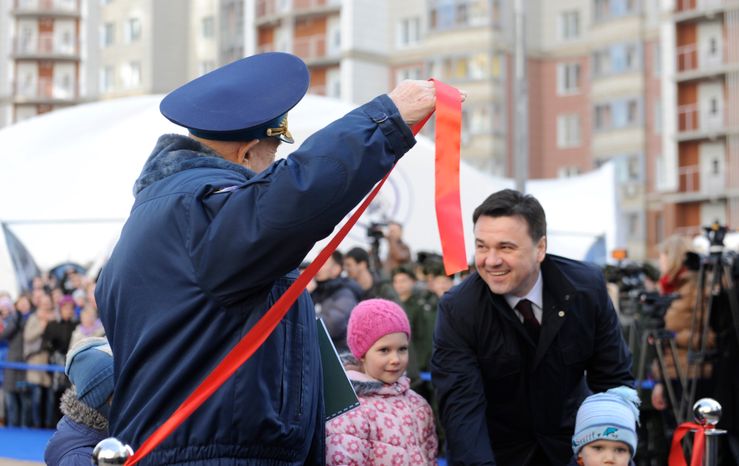 Открытие Аллеи Космонавтов в Красногорске