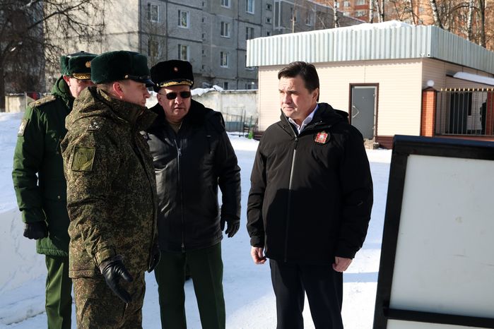 Андрей Воробьев поздравил военнослужащих 45-й отдельной гвардейской инженерной бригады