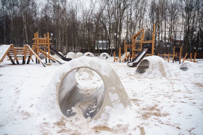 Люберцы. Томилинский лесопарк. Зима