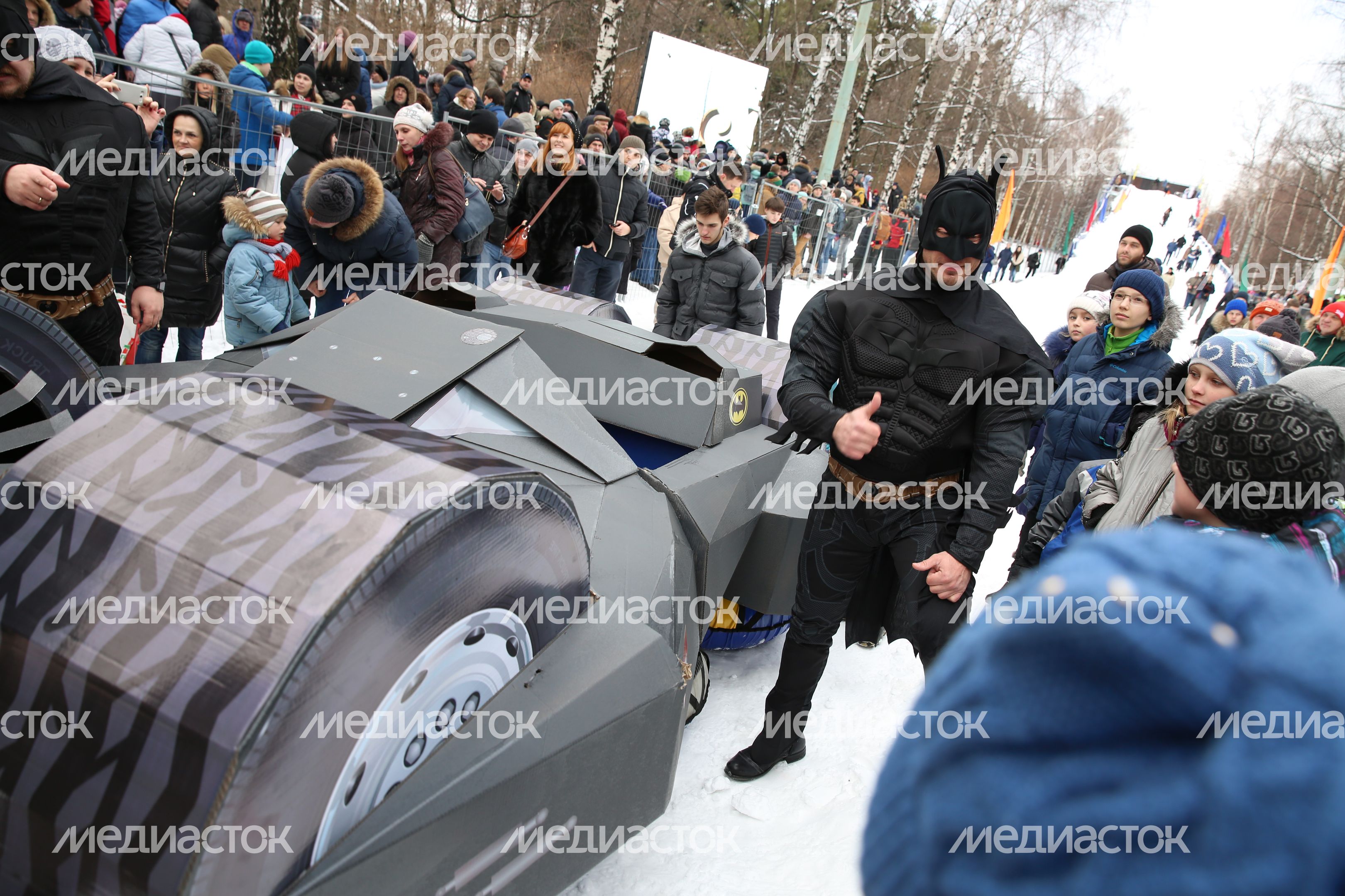 Фестиваль «Battle Сани» в парке «Сокольники» в Москве