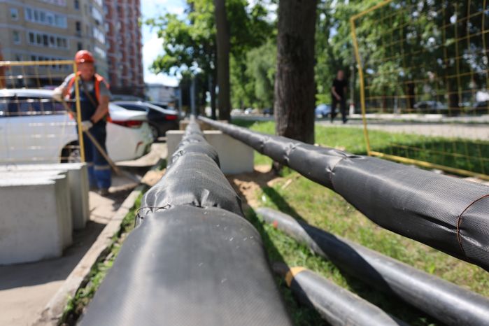 Первый заместитель министра ЖКХ Московской области Дмитрий Лабыкин проверил ход строительства инфраструктурных объектов