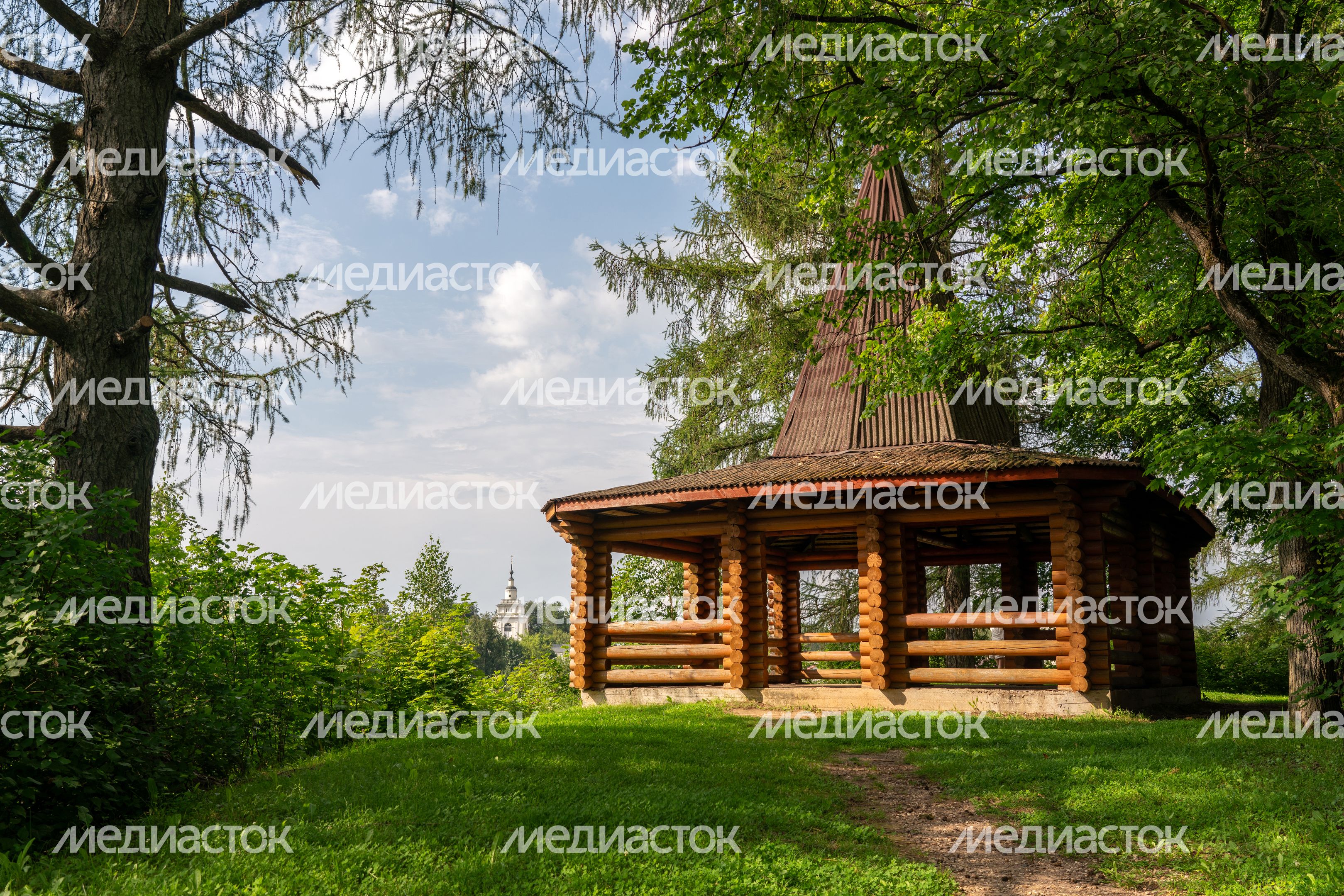 Парк культуры и отдыха "Городок" в Рузе. Лето Парк культуры и отдыха "Городок" в Рузе. Лето