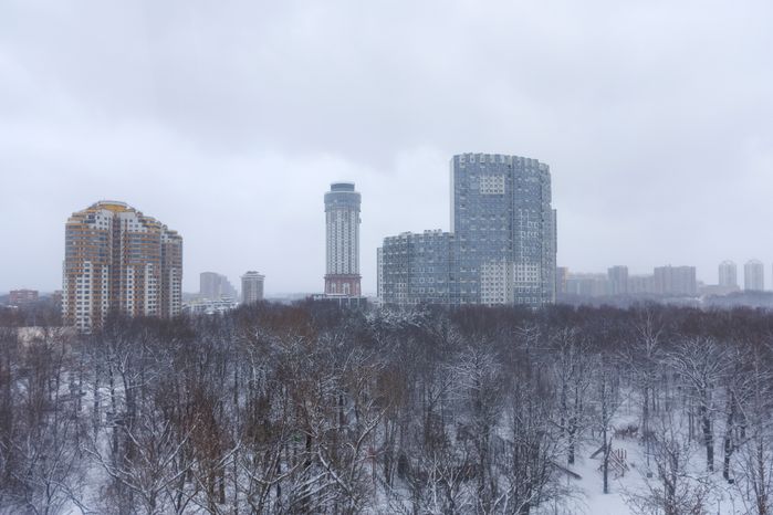 Зима в парке культуры и отдыха имени Л.Н. Толстого в Химках