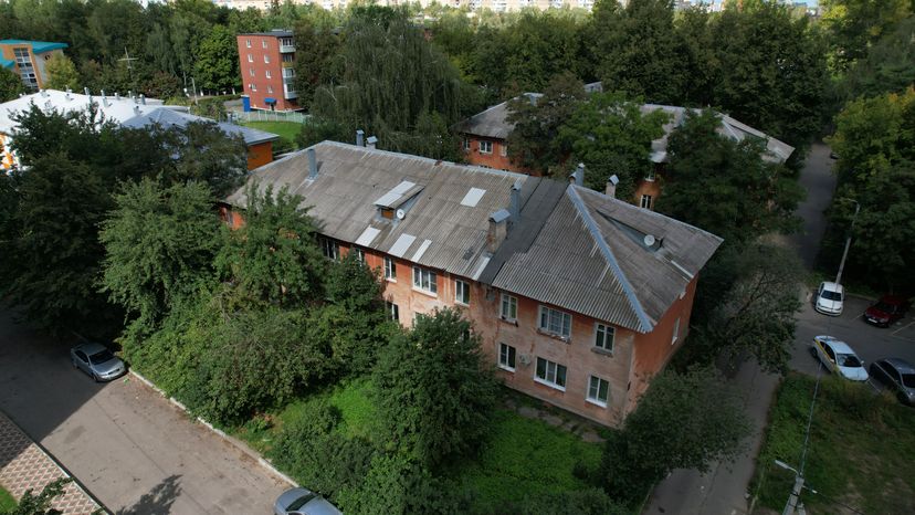 Старые дома на ул. Крупской в Ступино