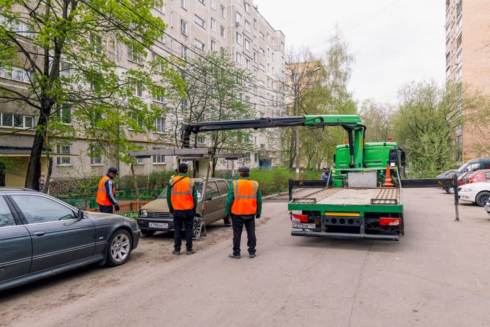 Ямочный ремонт дорог во дворах Балашихи