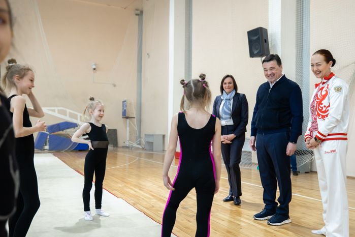Посещение дворца спорта в Чехове Губернатором Подмосковья