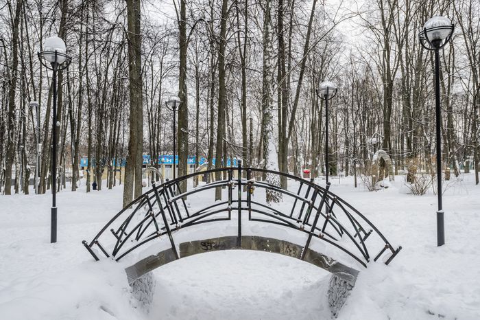 Зимний Центральный парк культуры и отдыха в Видном