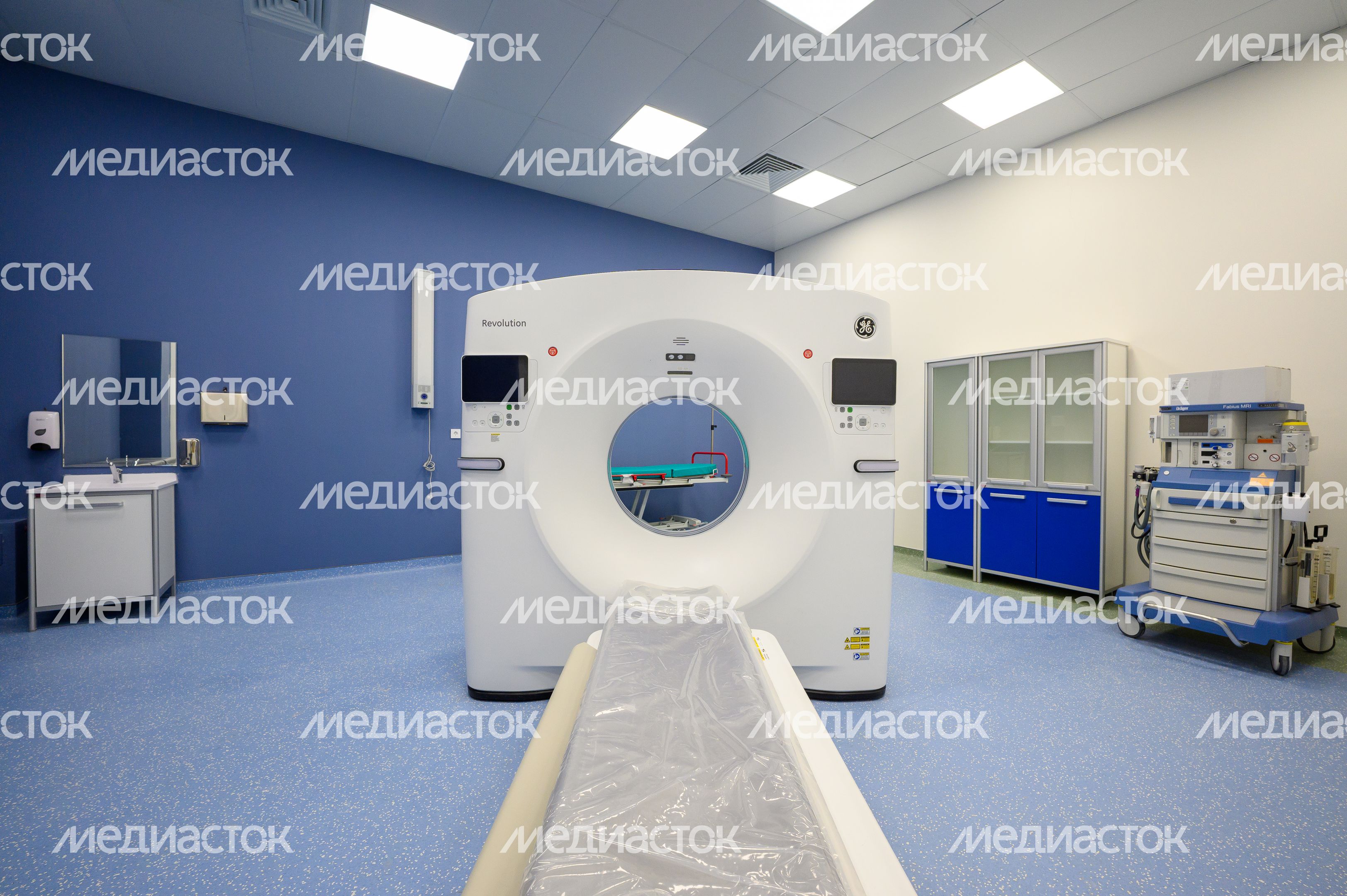 Компьютерный томограф в новой поликлинике поселка Октябрьский округа Люберцы