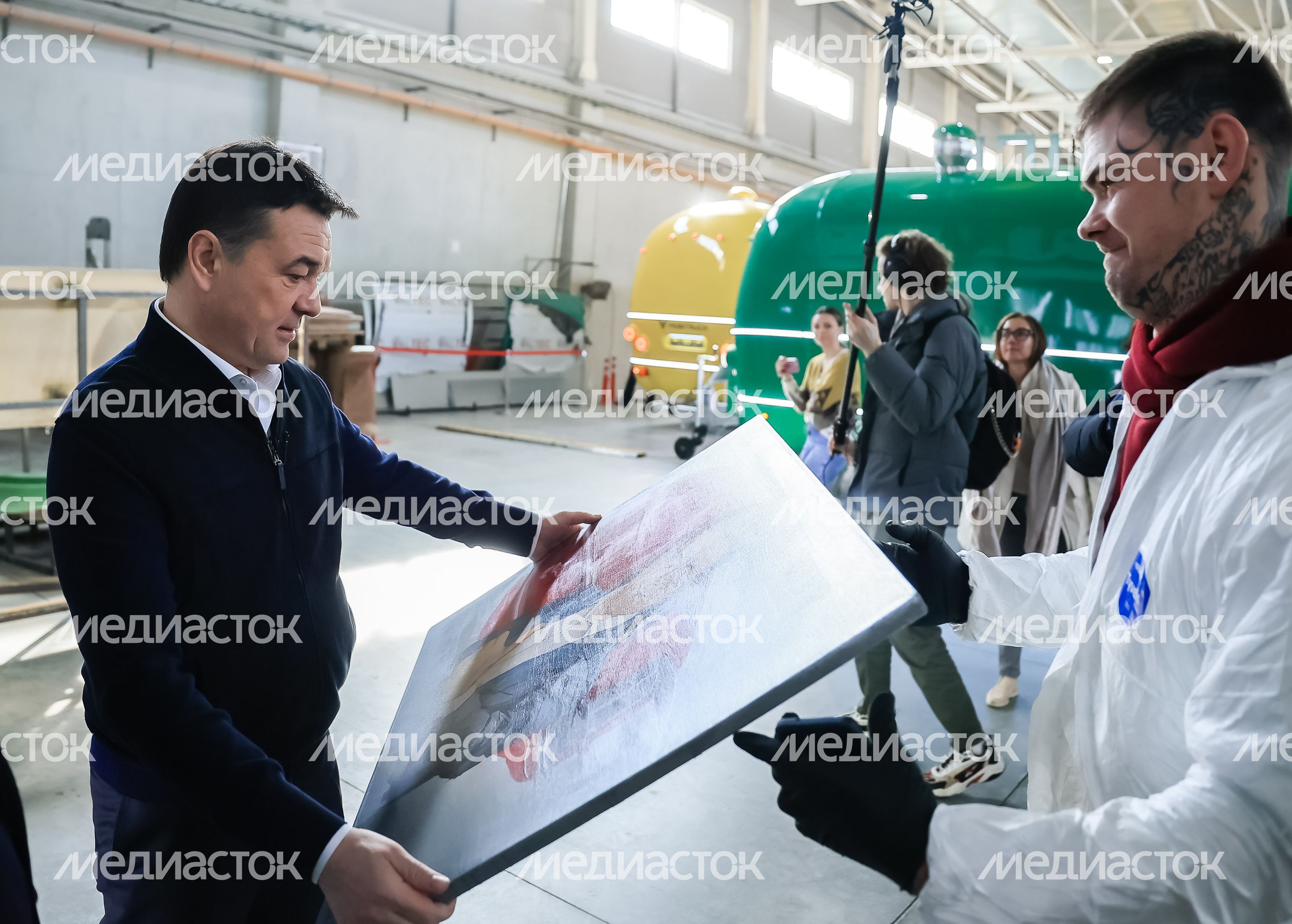 Посещение губернатором производства мобитраков в Истре