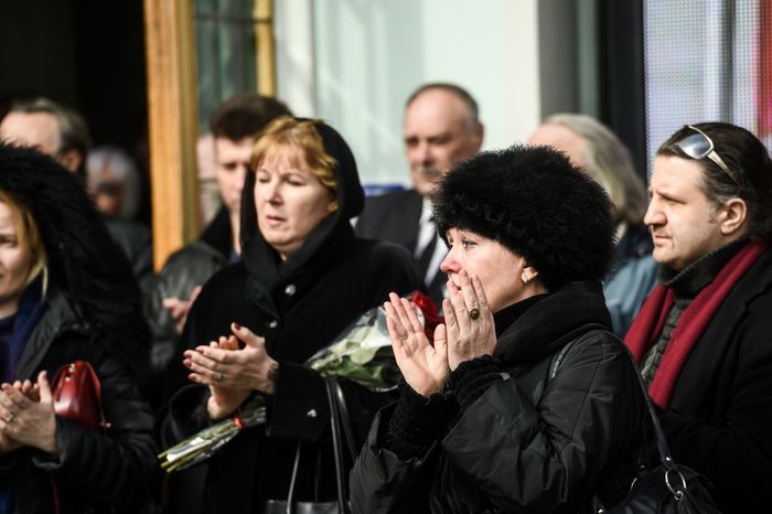Церемония прощания с народной артисткой РФ Натальей Попович