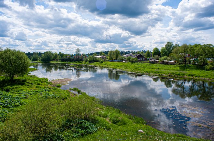 Весенние виды города Руза