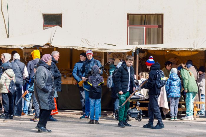 Военно-историческая реконструкция "Успех в единстве поколений" в Химках
