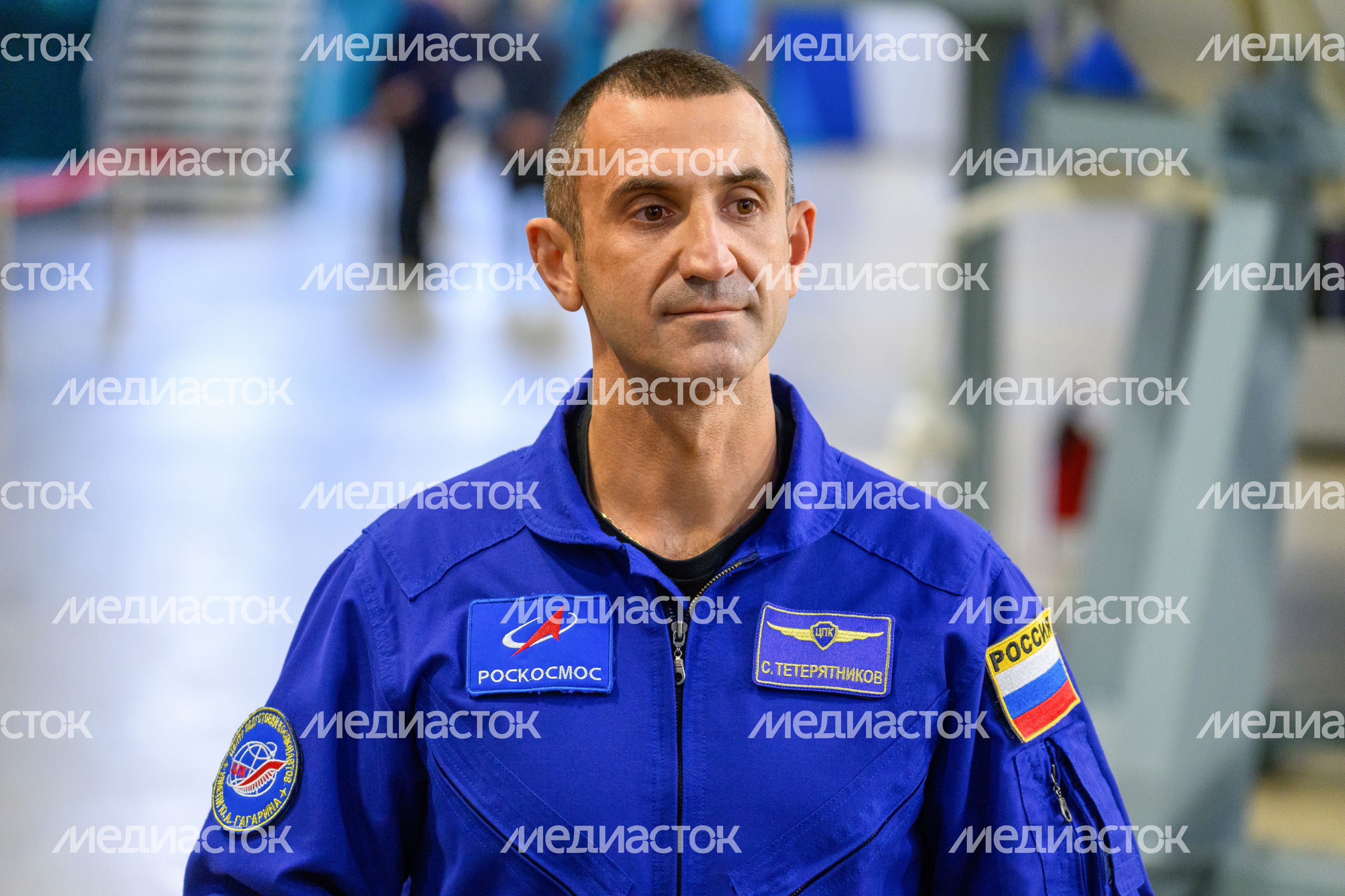 Космонавт Роскосмоса Сергей Тетерятников на комплексной тренировке в Центре подготовки космонавтов Звездного городка
