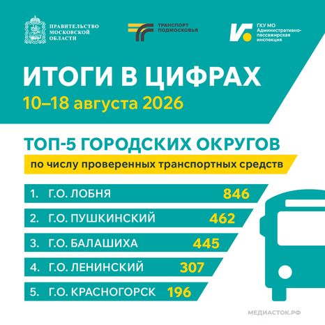Итоги в цифрах. 10-16 августа 2026