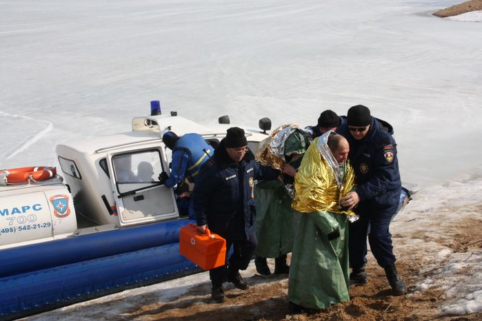 Учения МЧС на Озернинском водохранилище