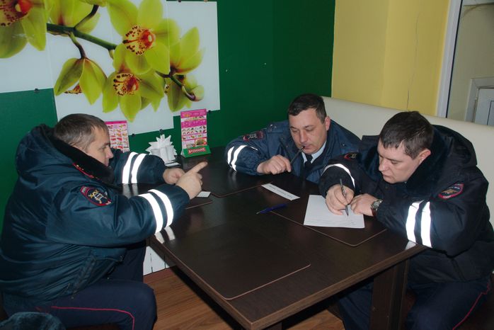 Соревнования сотрудников ГИБДД в Пушкино