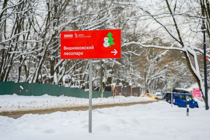 Вишняковский лесопарк в Балашихе. Зима