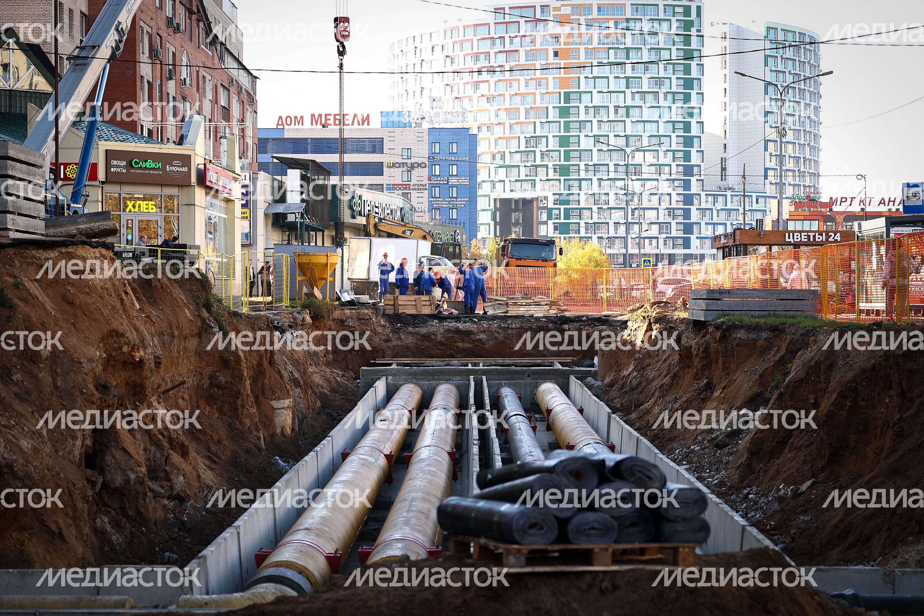Осмотр новой котельной и реконструируемого участка теплосети в Королеве Губернатором Подмосковья