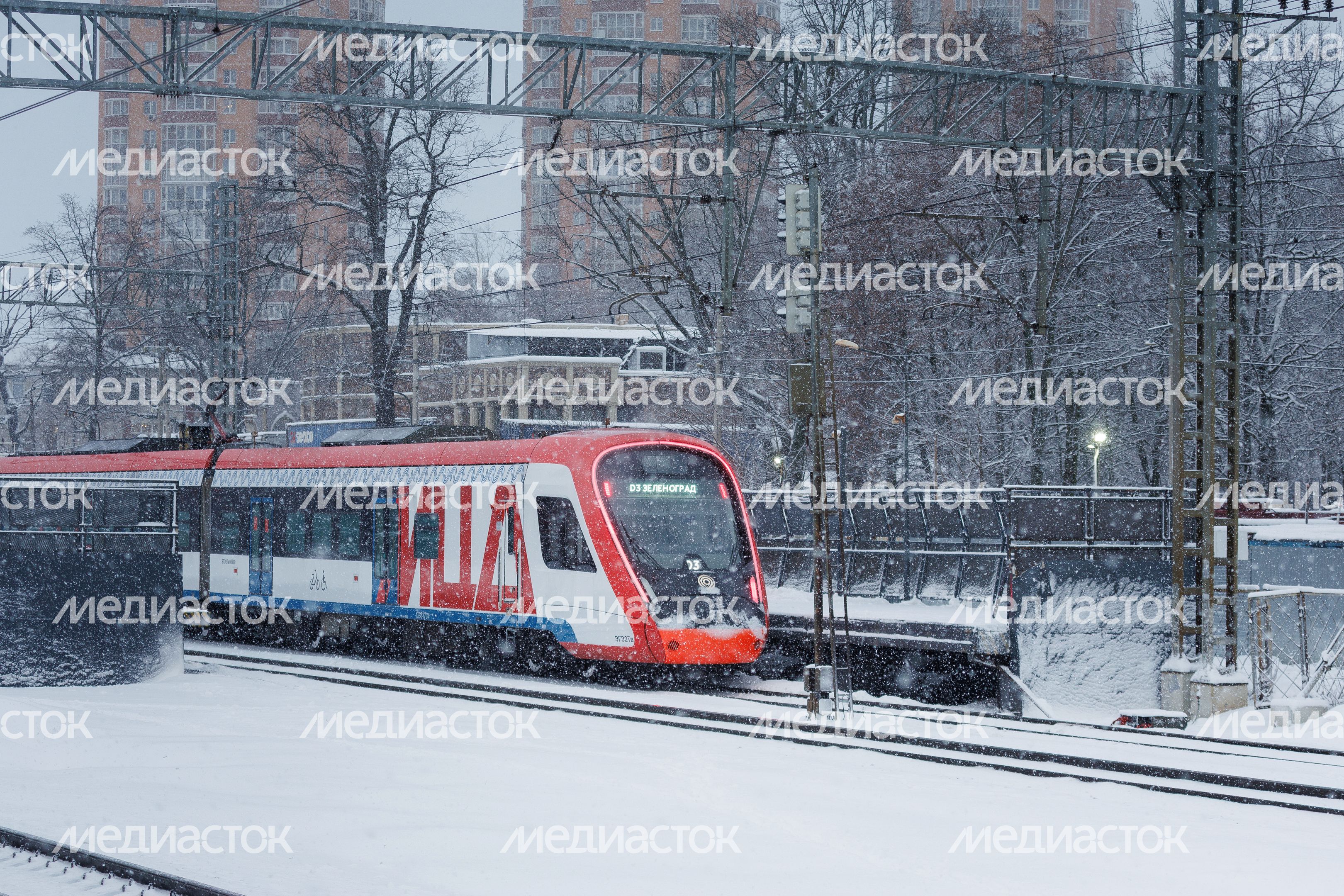 Электричка МЦД в Дмитрове Электричка МЦД в Дмитрове