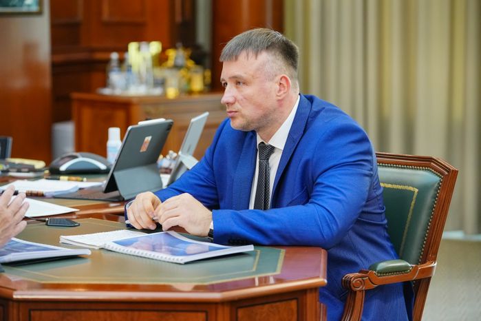 Андрей Воробьев провел рабочую встречу с главой г.о. Серпухов Алексеем Шимко