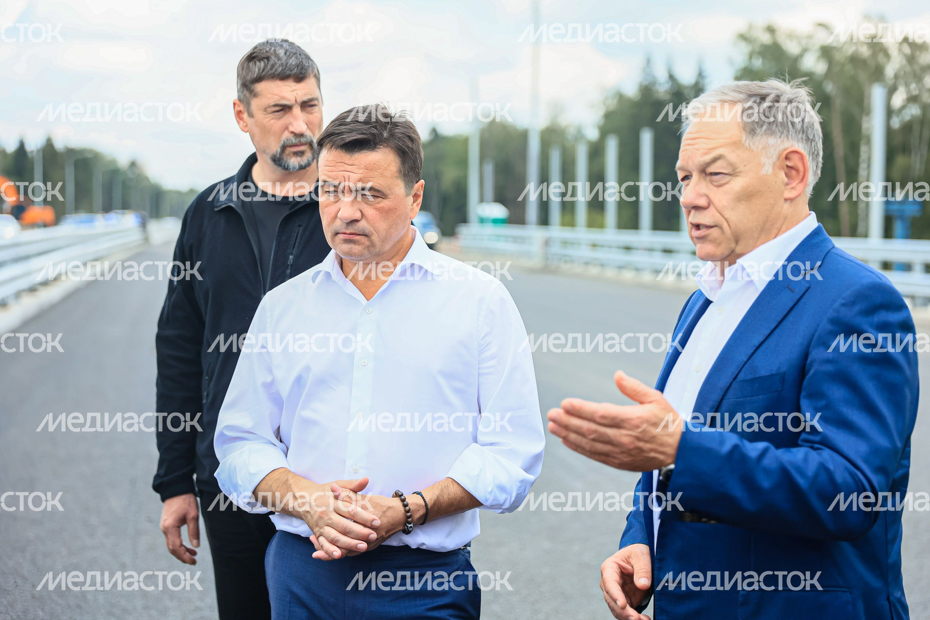 Проверка хода строительства подмосковного участка М-12 «Москва-Казань» Губернатором Подмосковья