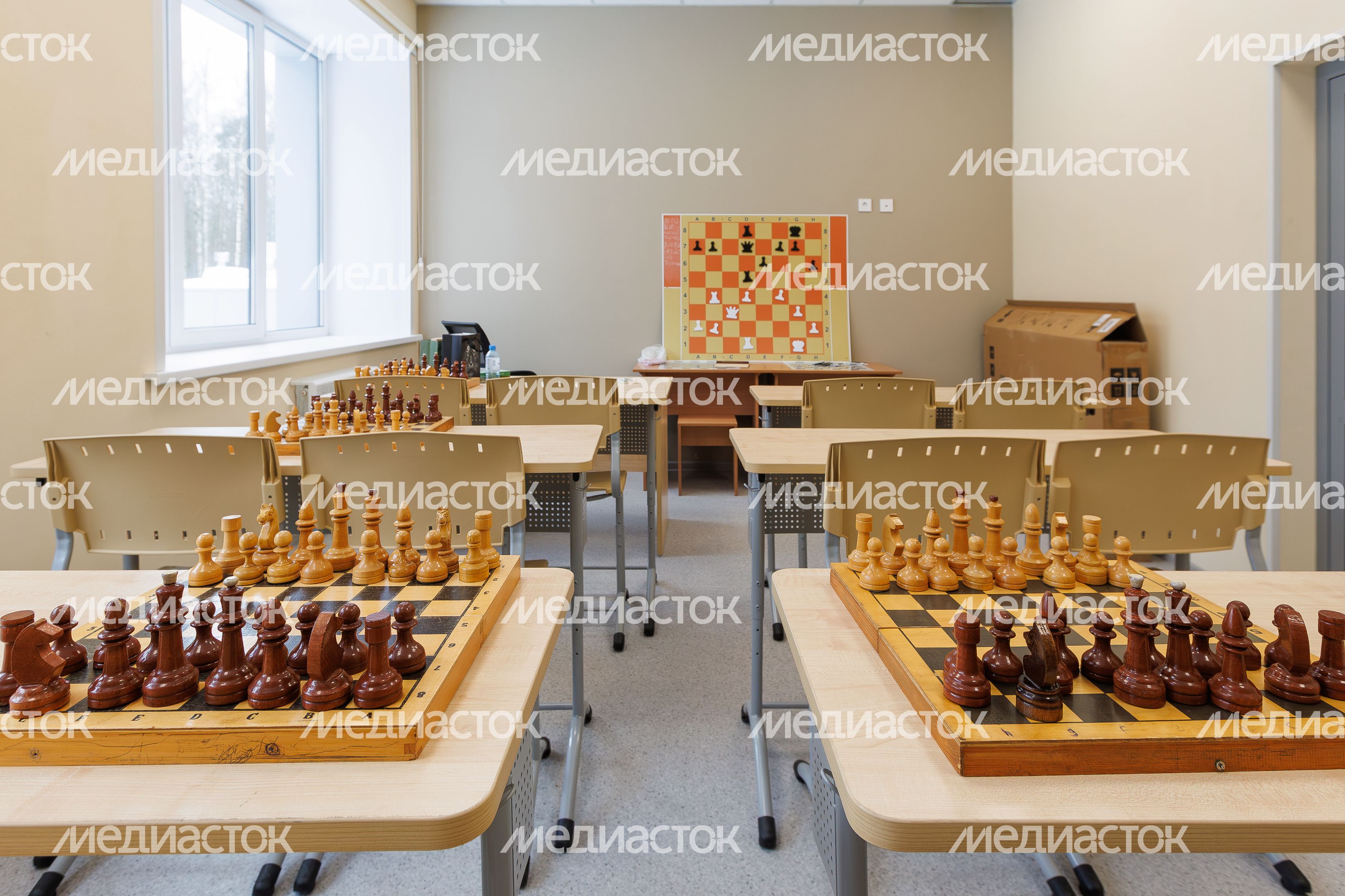 Кабинет по обучению игре в шахматы в Академии творчества Ногинска после капитального ремонта Кабинет по обучению игре в шахматы в Академии творчества Ногинска после капитального ремонта