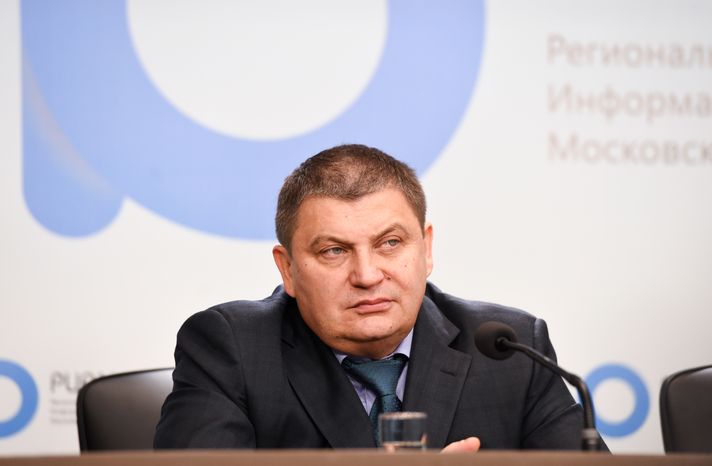 Пресс-конференция министра потребительского рынка и услуг Московской области Владимира Посаженникова