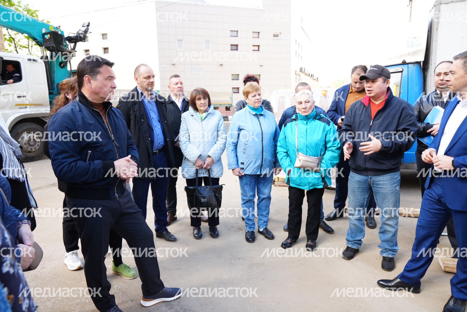 Проверка губернатором ремонта теплосетей в Химках