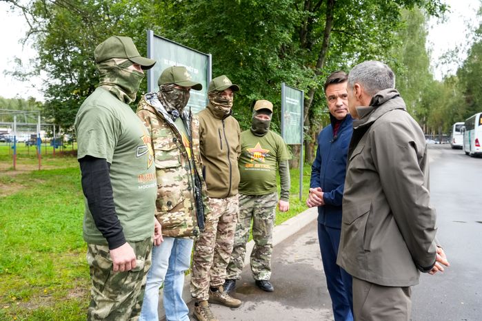 Андрей Воробьев и Владимир Соловьев посетили центр спецподготовки "Витязь" в Балашихе