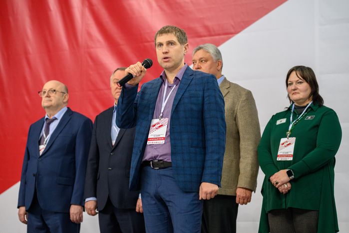 Заместитель главы городского округа Люберцы Андрей Николаевич Сыров на соревнованиях по самбо