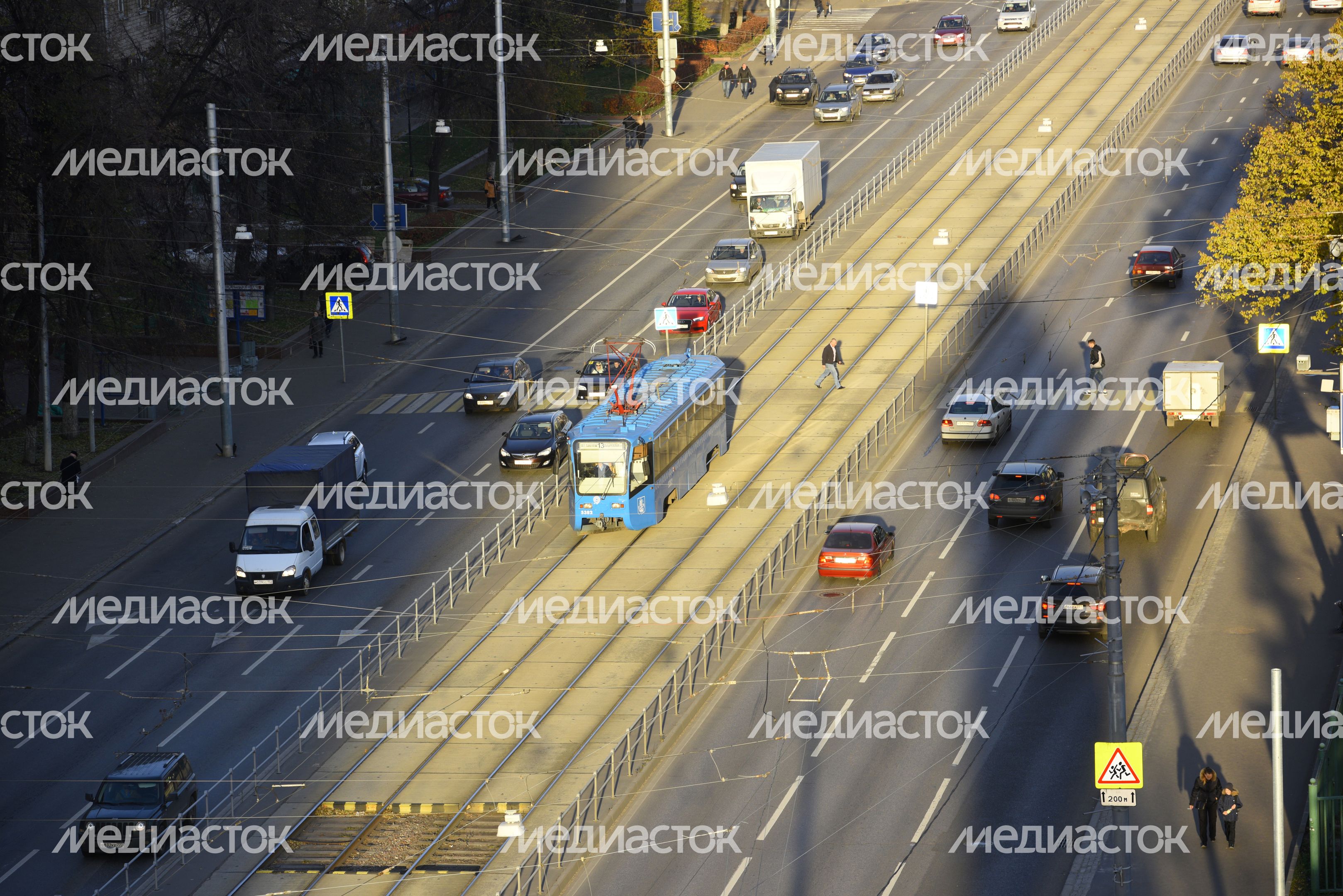 Вид на Русаковскую улицу в Москве