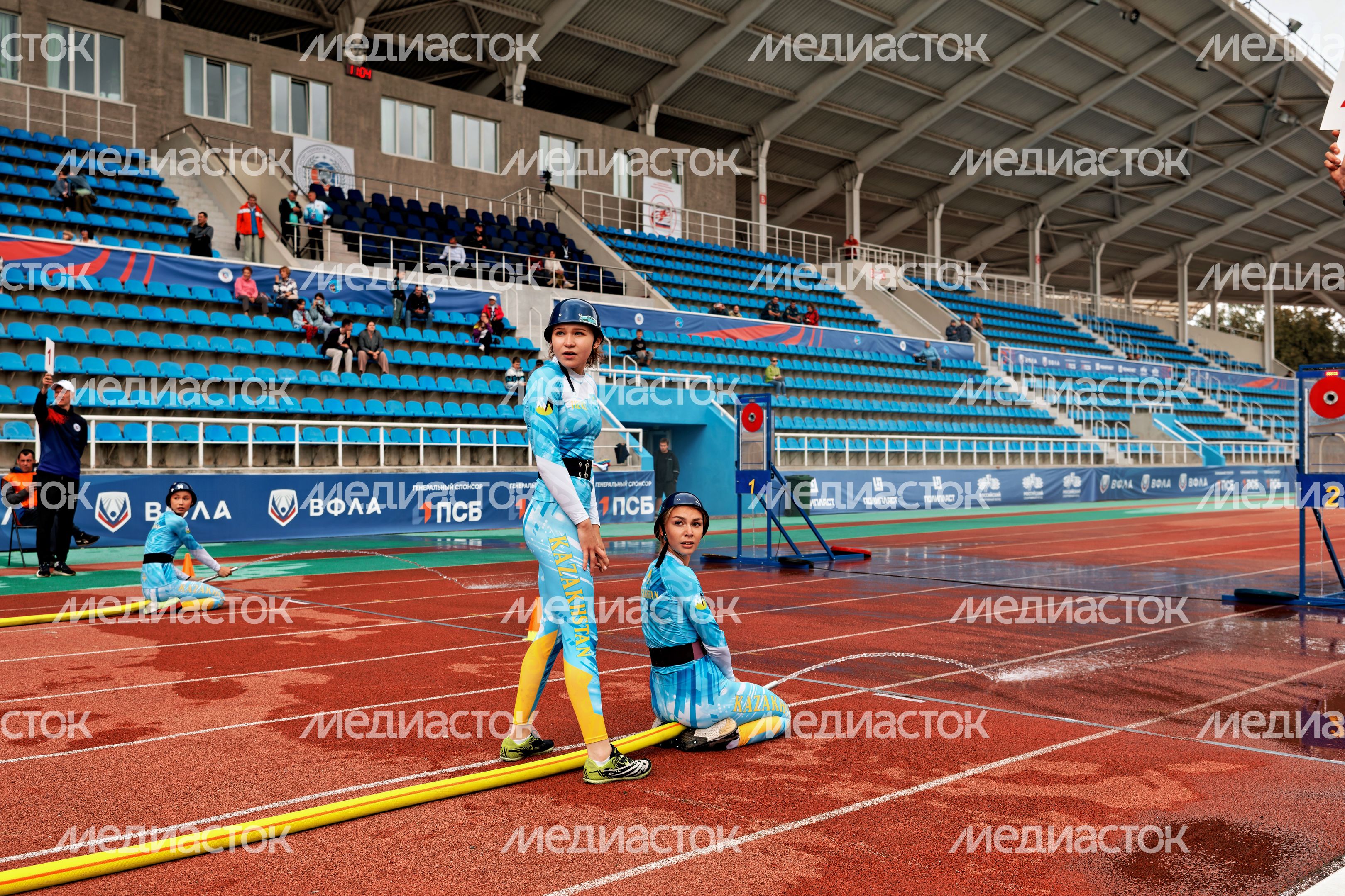 Женская сборная Казахстана завоевала бронзу в общем зачете на XI Чемпионате мира по пожарно-спасательному спорту
