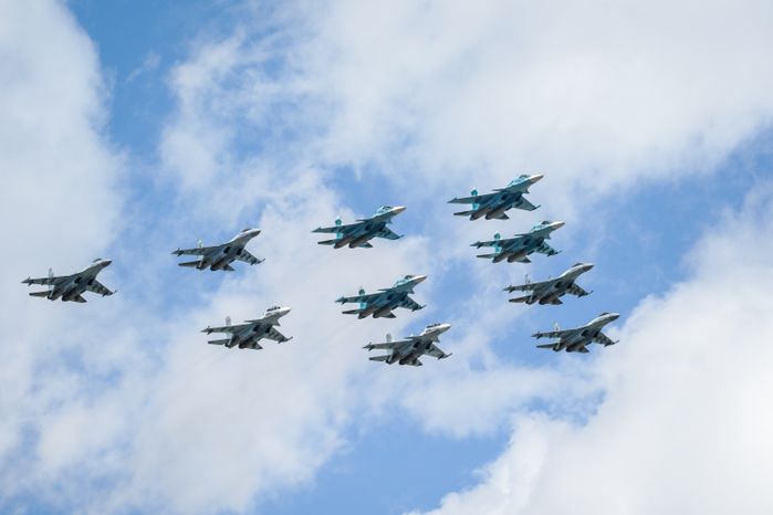 Генеральная репетиция парада Победы в Москве в 2021 году