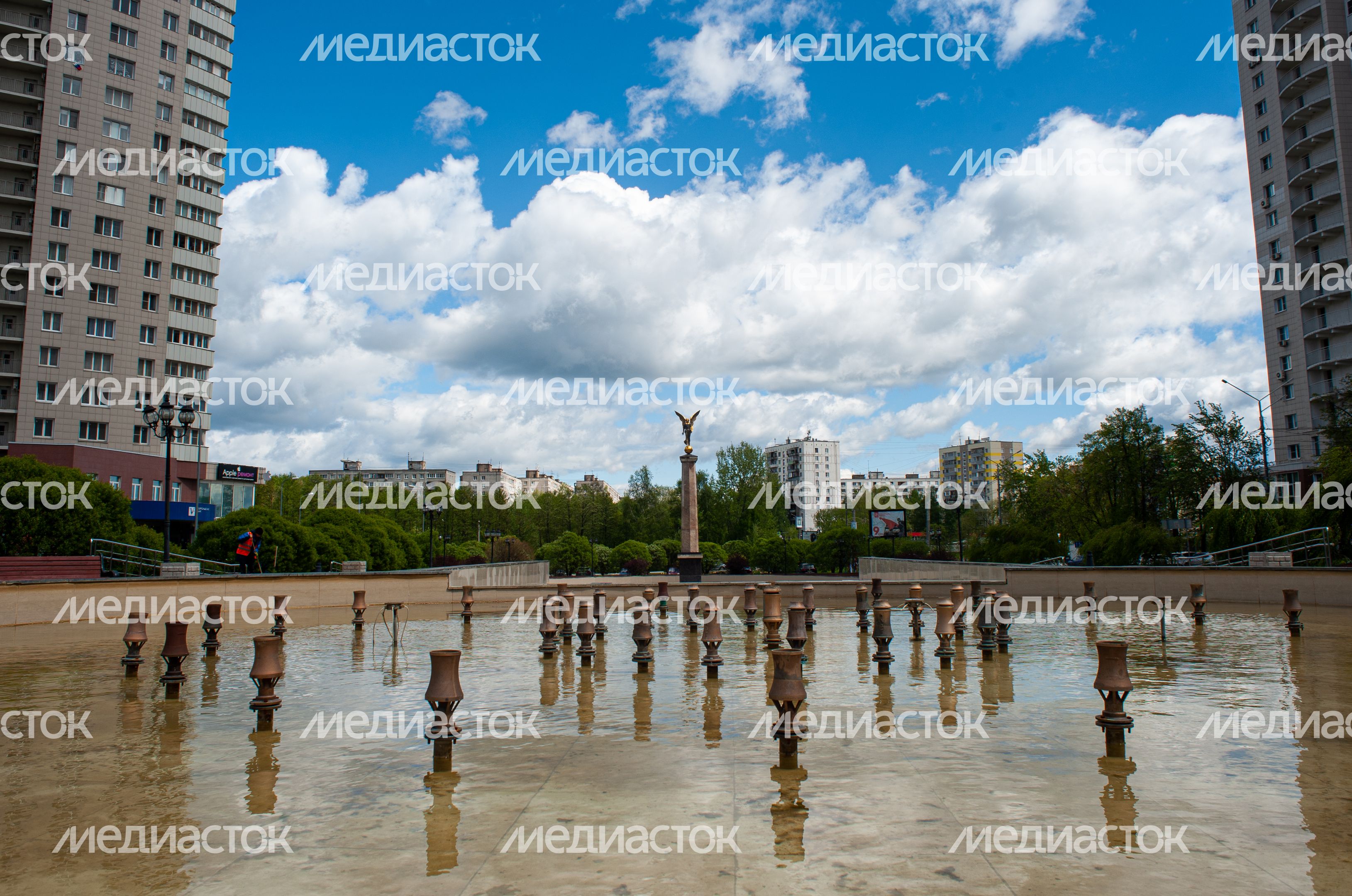 Весенние виды города Пушкино
