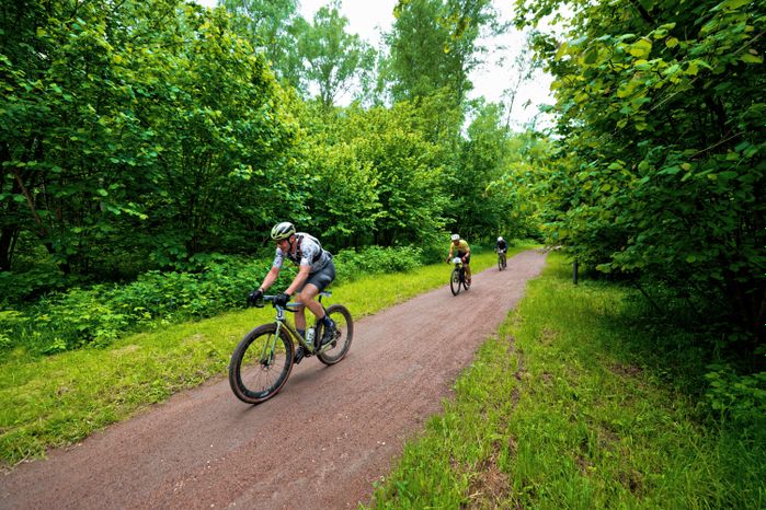 Первый велозаезд серии Gran Fondo Gravel Race в парке Малевича Одинцовского округа