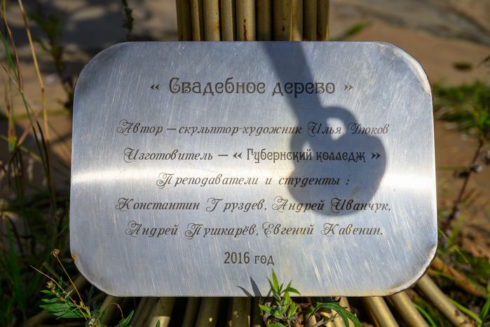 Арт-объект «Свадебное дерево» в Принарском парке Серпухова
